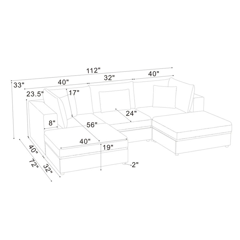 Canapé modulaire Everden