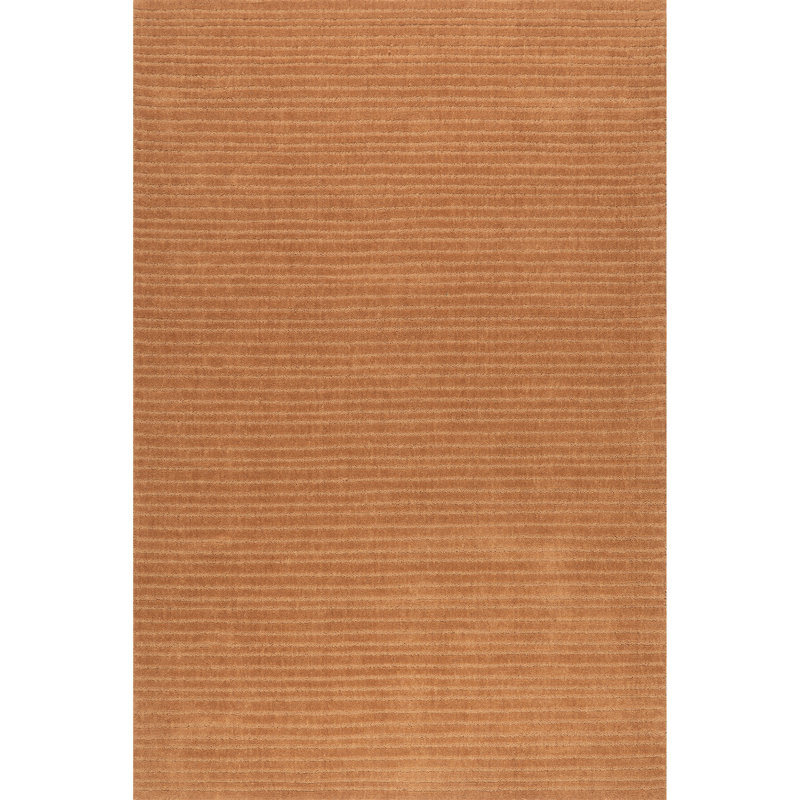 Southwest Rust Handmade Wool Striped 3' x 5' Area Rug
