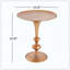 Petite table de bout ronde en métal, fabriquée à la main par des artisans qualifiés, présentant une excellente résistance à la corrosion