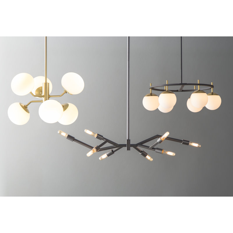 Vicky 6-Light Dimmable Wagon Wheel Chandelier