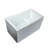 47" * 27.5" White Acrylic Freestanding Soaking Tub