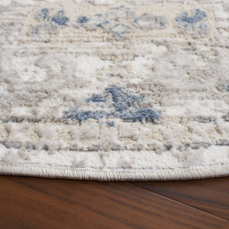 Floresville Performance Oriental Indoor/Outdoor Area Rug, Round 6'7"