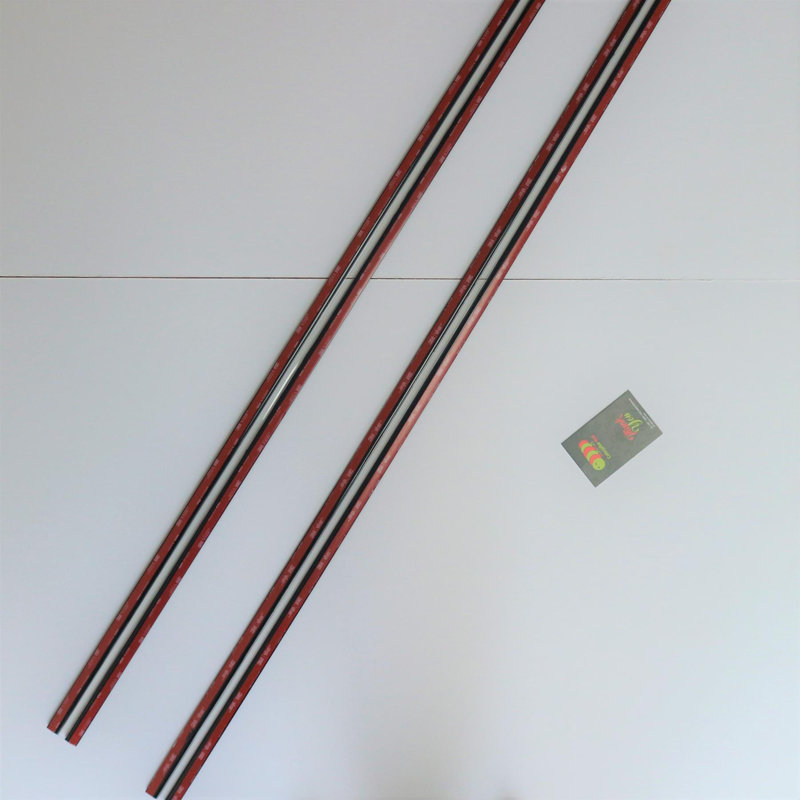 Black 1150mm Acrylic Flexible Hinges - No Glue Required Low Profile Plexiglass, Continuous Acrylic Piano Hinges