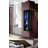 Vinyard 126" Modern Floating Wall Mounted Entertainment Center with 16-Color LED Lighting, High Gloss Finish-1680365979