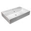 Nantucket Sinks Newport 28'' White Fireclay Rectangular Wall Mount Bathroom Sink with Overflow