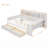 Multi-functional Bed with Two Storage Drawers and Study Desk