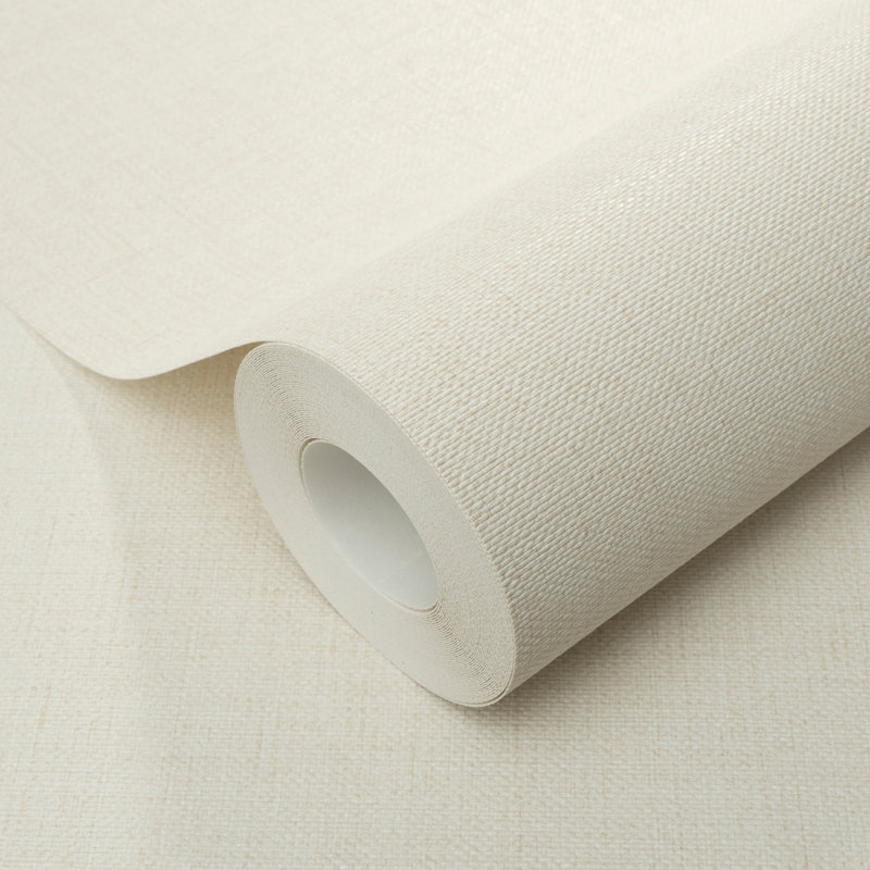 Papier peint texturé Echo Jute, Cream