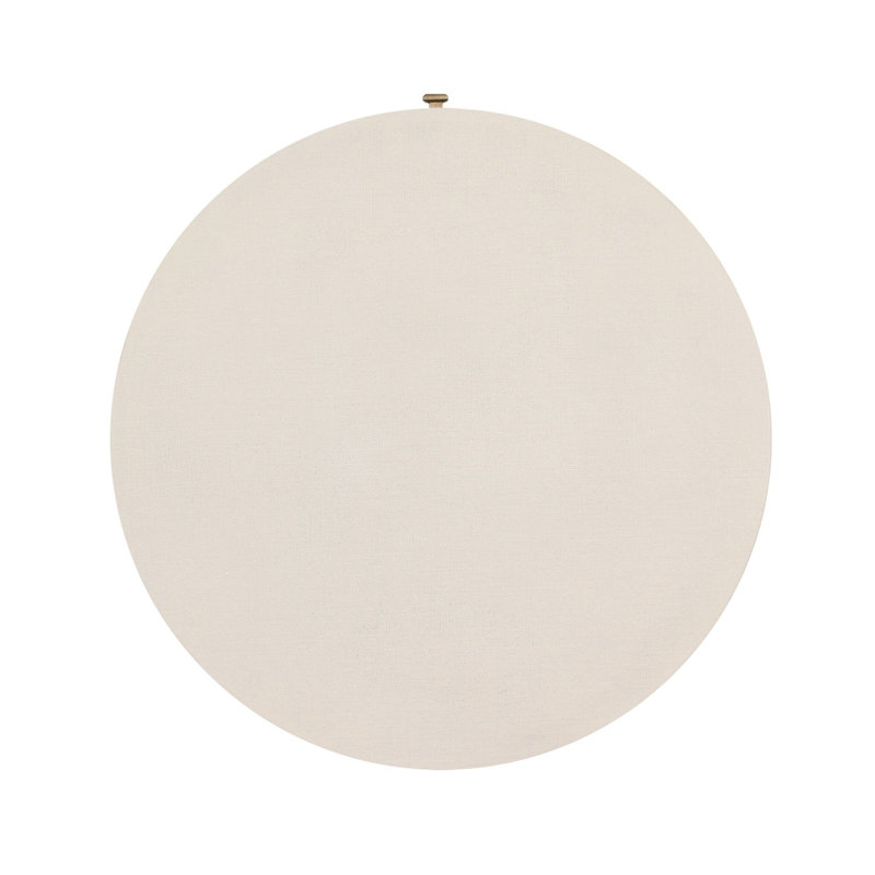 Chiro Nightstand-Black Linen, Ivory Painted Linen