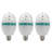E27 3W Colourful Rotating Stage RGB LED Light Bulb(Set Of 3)