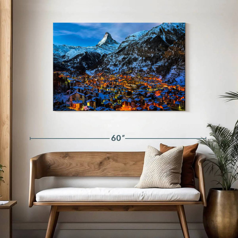 Nicci Matterhorn Behind Zermatt, 30" H x 45" W