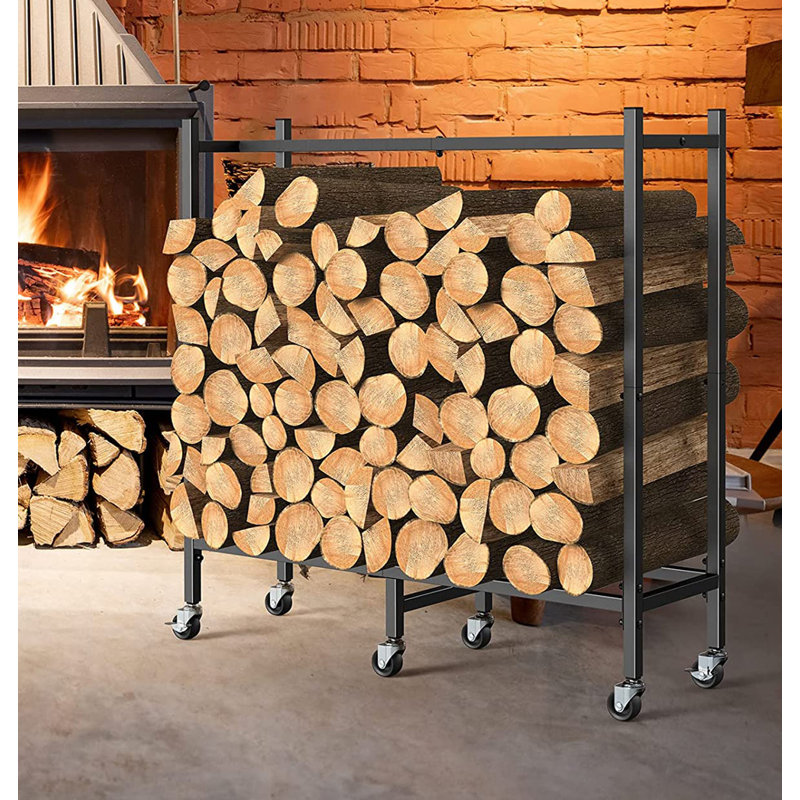 Kirke 32.4'' W Metal Log Rack