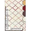 Tapis d'intérieur / extérieur en coton tissé à la machine Kalyn en brun / rouge / crème-760947043