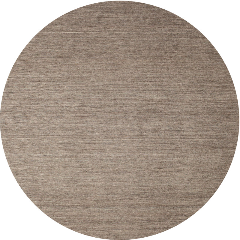 Tapis gris zone contemporaine, Rond 5 pi