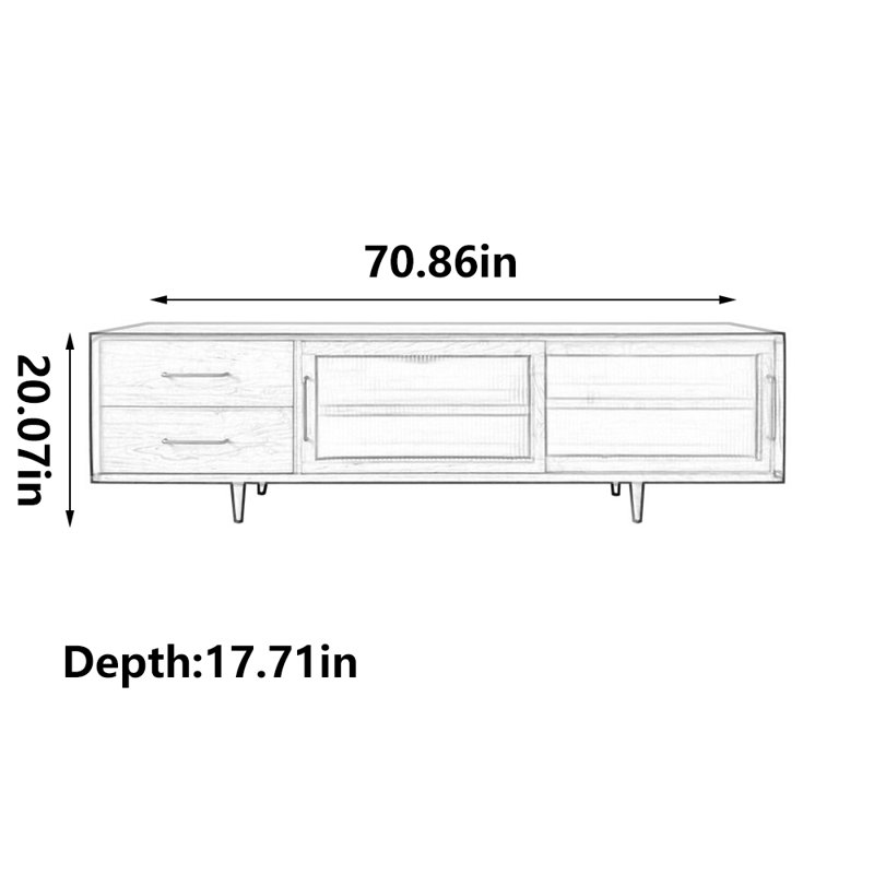 Large capacity TV stand