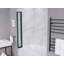 ANZZI de style accordéon de 56 po x 33 po Porte de douche réversible à 4 panneaux avec cadre et quincaillerie-99151025