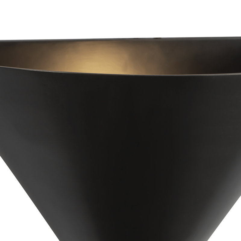 Versus 8-in Brass Wall Sconce, Oil Rubbed Bronze