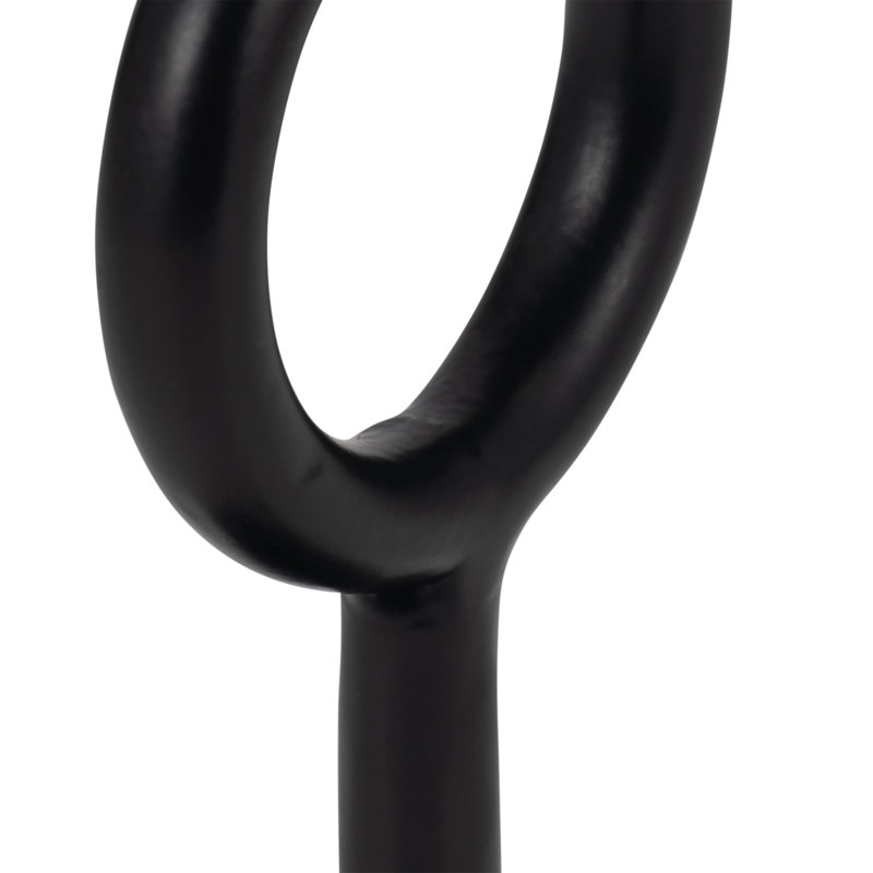 Bougeoir en métal 8 po - Porte-bougie rond en fer noir contemporain pour la maison, le bureau, la décoration d'événement - Pièce maîtresse décorative