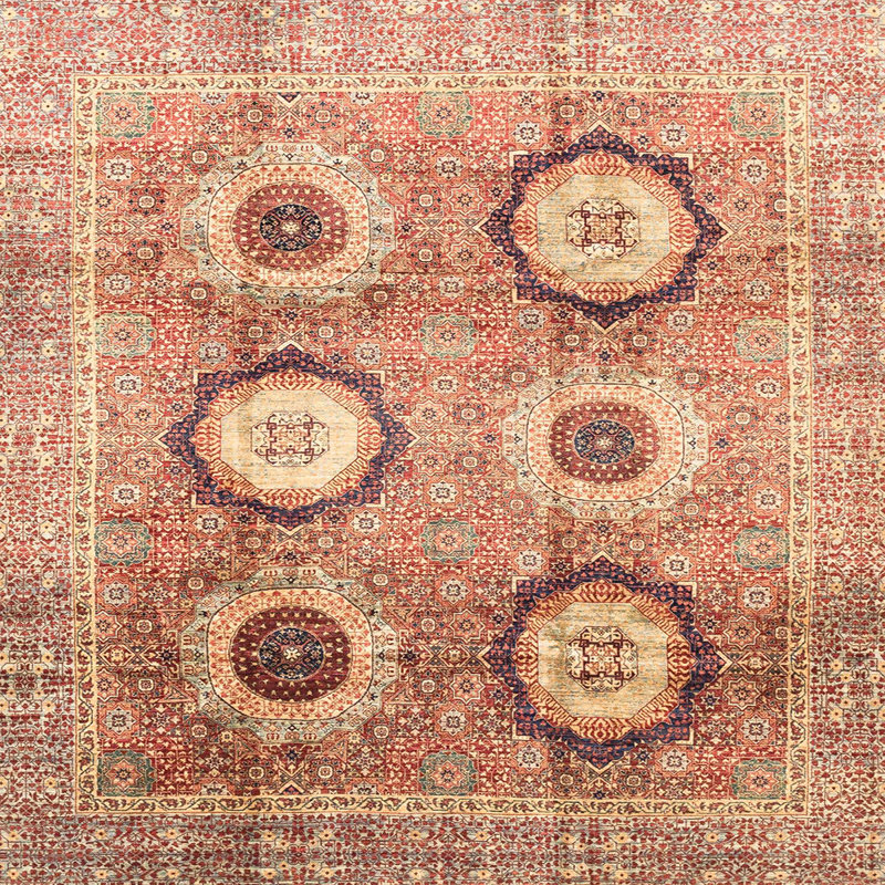 Abstract Multi Area Rug, Square 8'