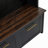 4-in-1 Hall Tree with 6 Golden Hooks, Wood Grain Bench with 2 Drawers and Storage, Black-2086135394