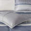 Ensemble d'édredon en jacquard 7 pièces grand bleu marine-119071219