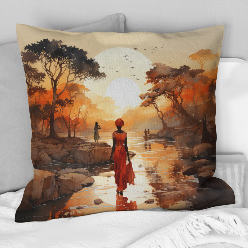 Coussin décoratif, H 16 po x l 16 po, Carré
