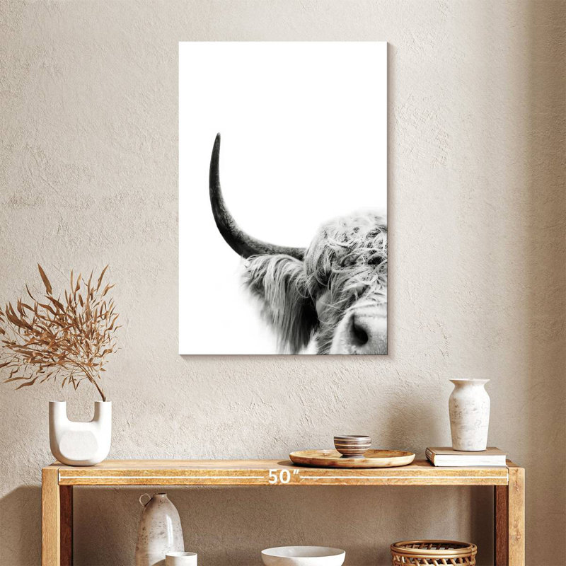 Brampt Peeking Cow II, 36" H x 24" W