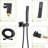 Matte Black Shower Head - 10 Inch Dual With Rainfall And Handheld, 1.8 Gpm, Stainless Steel, Wall Mounted, User- Interface Black, Handheld Shower, Water Control Valve Included