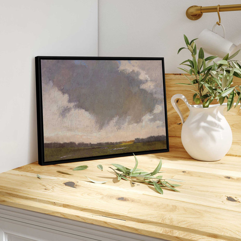 «Sky's Affection», reproduction sur toile, H 10 po x l 14 po x P 1,75 po, Cadre flottant noir satiné