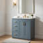 Meuble-lavabo de salle de bain 30 po Wenz, céramique, décorations, rustique-124806756