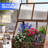 Wooden Cold Frame Greenhouse with Wheel, Chamber Fir Plant Cold Frame with Dual Independently Openable Flip‑Top Lids, Polycarbonate Panels Portable Plant Shelter for Balcony Patio Yard Indoor Outdoor