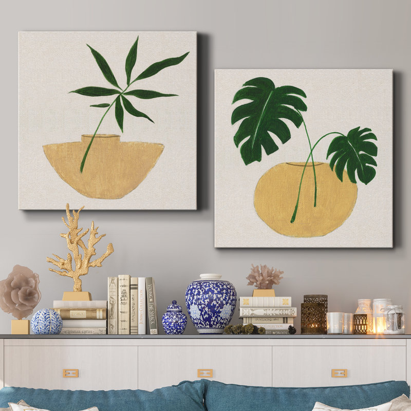Simple Nature I - ensemble de 2 peintures, H 10 po x l 20 po x P 1 po, Toile tendue