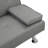 Sofa Bed With Armrest Two Holders  WOOD FRAME, STAINLESS LEG, FUTON GREY PVC-755545996