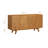  Sapa Mid-Century Modern Solid Wood Sideboard – 4-Door Accent Buffet Cabinet with Carved Geometric Fronts, for Living Room, Dining Room, or Entryway, Effortless Assembly-1953281711