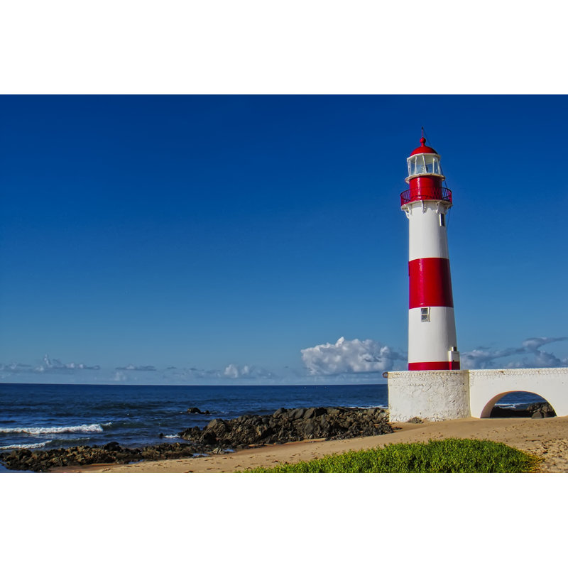 Lighthouse Itapua Beach - Wrapped Canvas Print, 30cm H x 46cm W x 3.8cm D