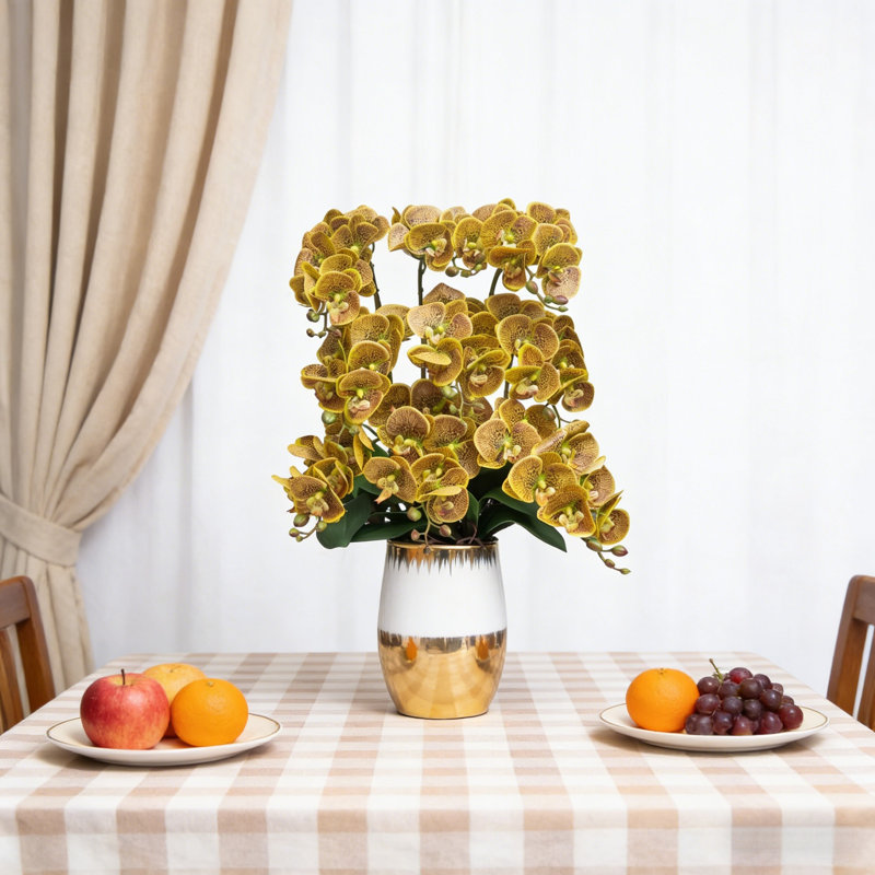 Arrangement floral artificiel, Noir