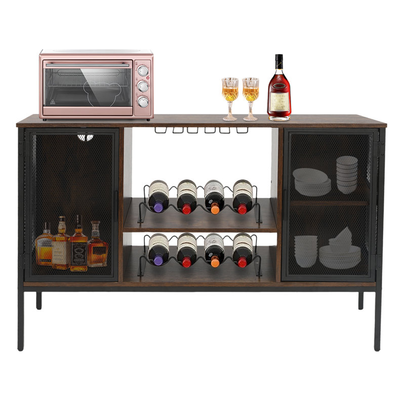 Armoire avec rangement pour le vin H 30,9 po x L 47,24 po