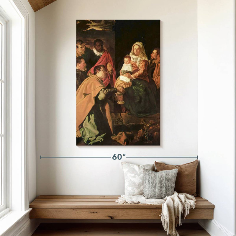 Leisha adoration des mages 1619, H 48 po x l 32 po