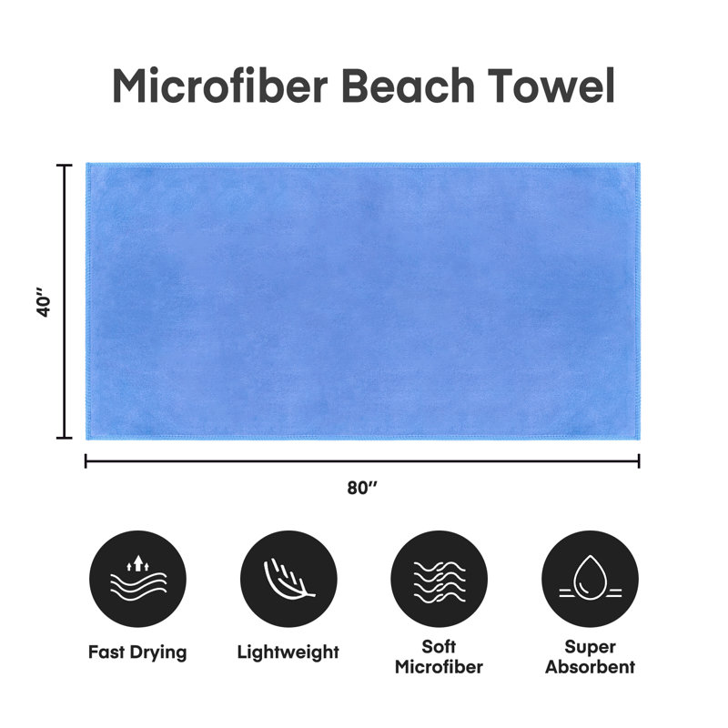 Drap de bain Moyer, Bleu