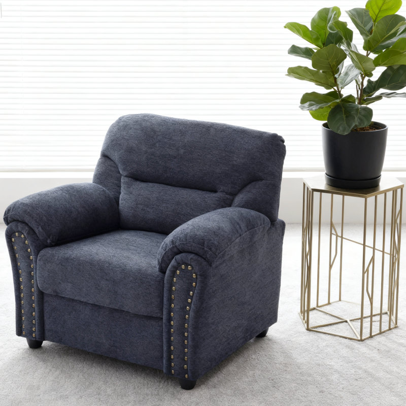 Chaise d'appoint moderne bleu, Bleu