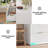8/9 Drawer Fluted Dresser with Metal Handle, Modern Chest of Drawers for Bedroom & Living Room-1733092346