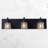Derquan 3-Light Modern Square Glass Light Shade Dimmable Vanity Light