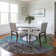 Machine Washable Indoor/Outdoor Xhevrie Blue Rug