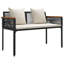 Poly Rattan Outdoor Bench-1324912486-1324912481