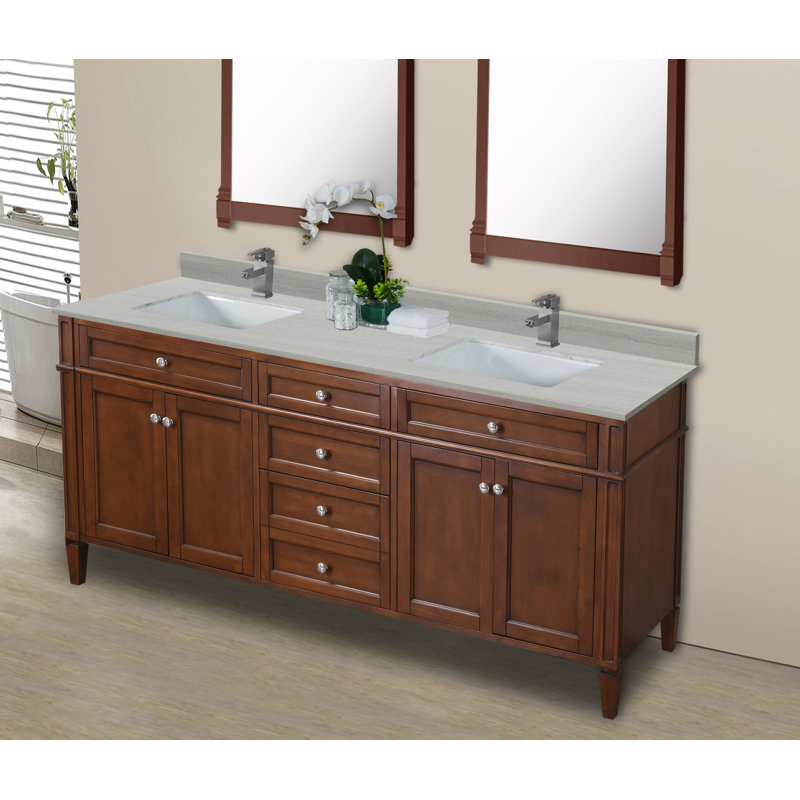 Ensemble de meuble-lavabo double 73 po Freeland