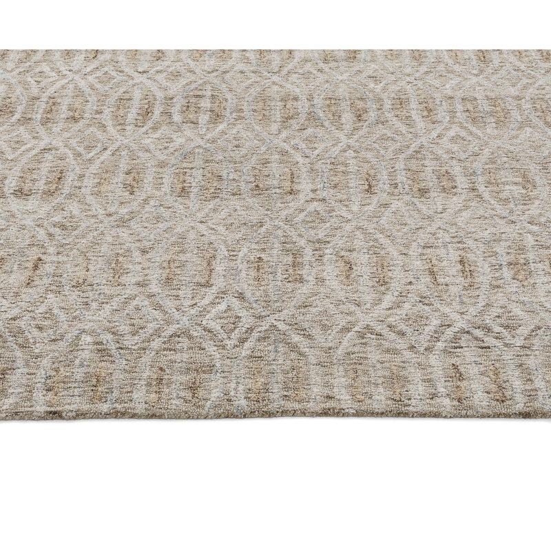 Hand Tufted Wool Palm Rug, Rectangle 2' x 3'