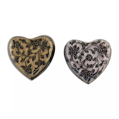 Ensemble de boîte décorative 2 pièces coeur à cœur Erwann