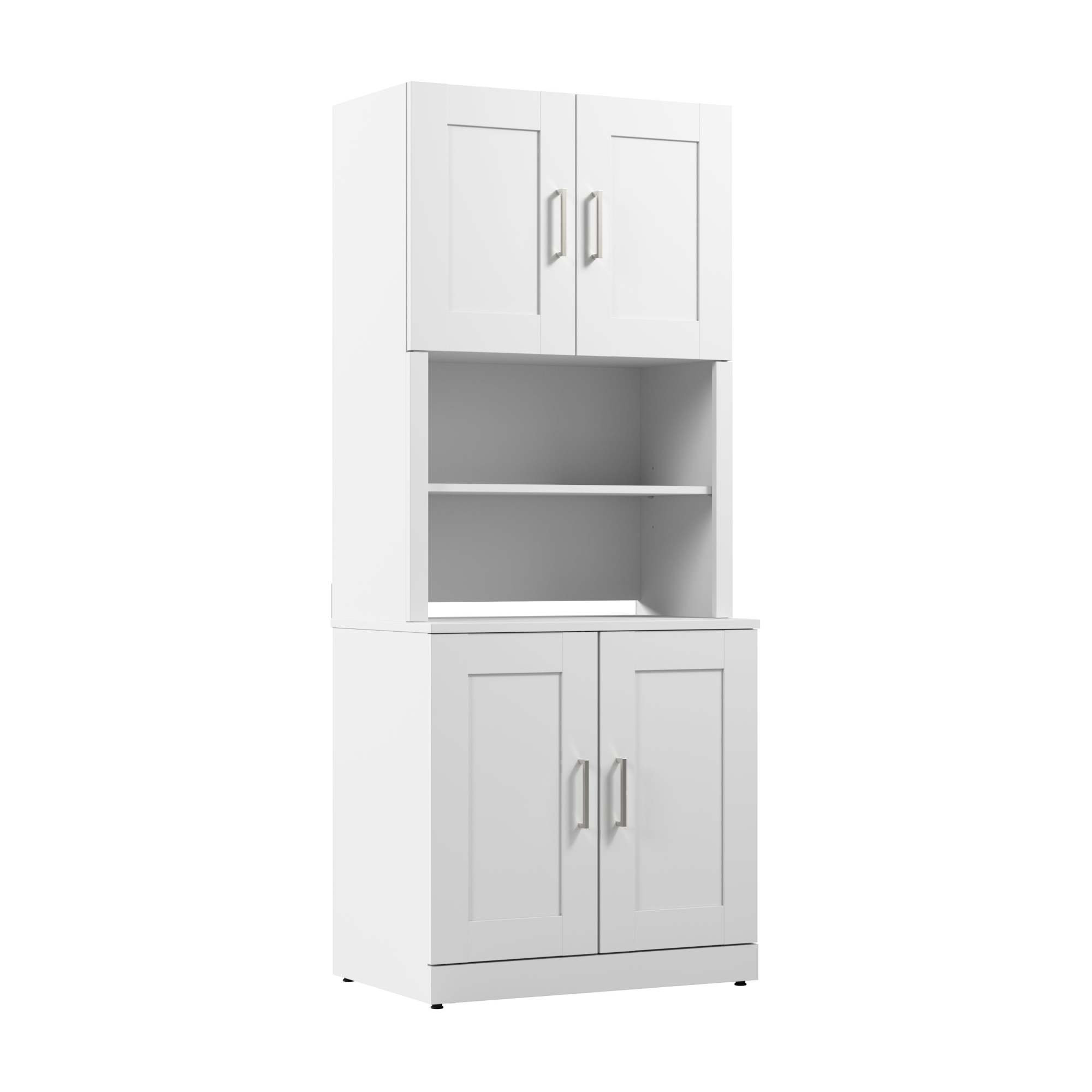 Tyecha 4 - Shelf Storage Cabinet Gracie Oaks Finish: White