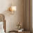 Crystal Wall Sconce with 2-Tier Shade