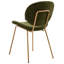 Luana 42cm H Upholstered Metal Upholstered Back Side Chair-121394613