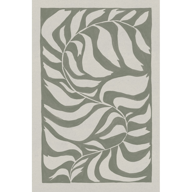 Winding Vine - impression, H 18 po x l 12 po, Non, Cadre flottant noyer
